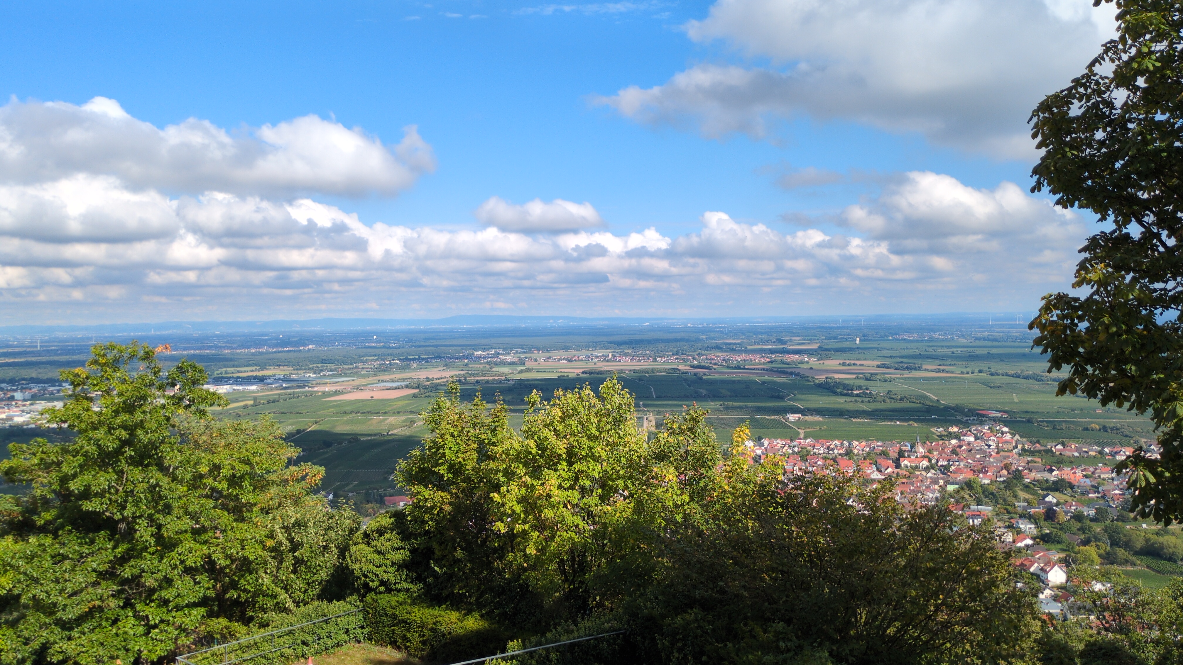 Blick vom Hambacher Schloss